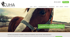 Desktop Screenshot of counwantedhorse.org